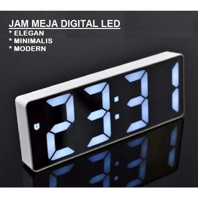 Jam Meja Digital Led / Weker Table 3D Led - Gambar 7