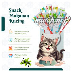 CHIYO Makanan Wet Cat Food Creamy Treats/Snack Kucing Premium / Pet Strip Snack Kucing Penggemuk/ Snack Makanan Kucing Basah