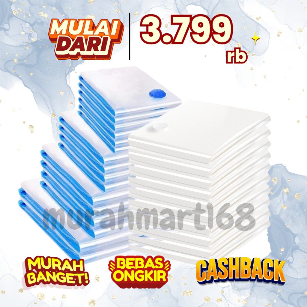 Vacum baju Plastik/Vacuum bag travel / Pelastik fakum/ Vacum bag baju / Plastik packing