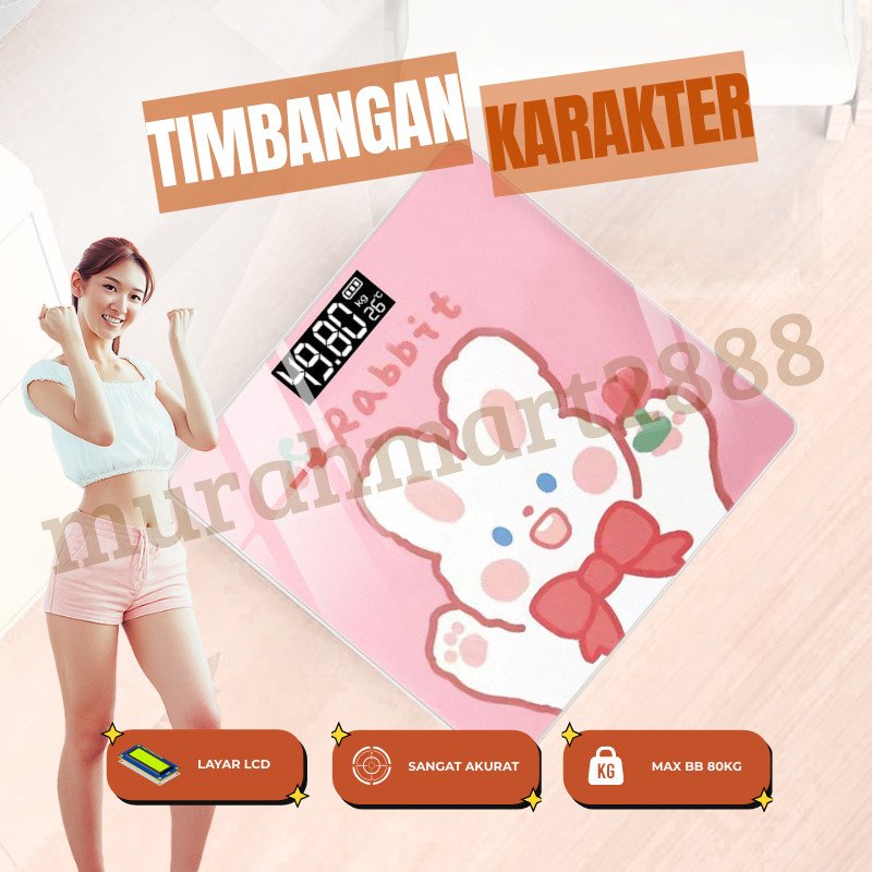 TERLENGKAP !! Timbangan Badan Digital Body Karakter Weight Scale Cas Kartun /Timbangan Badan Digital
