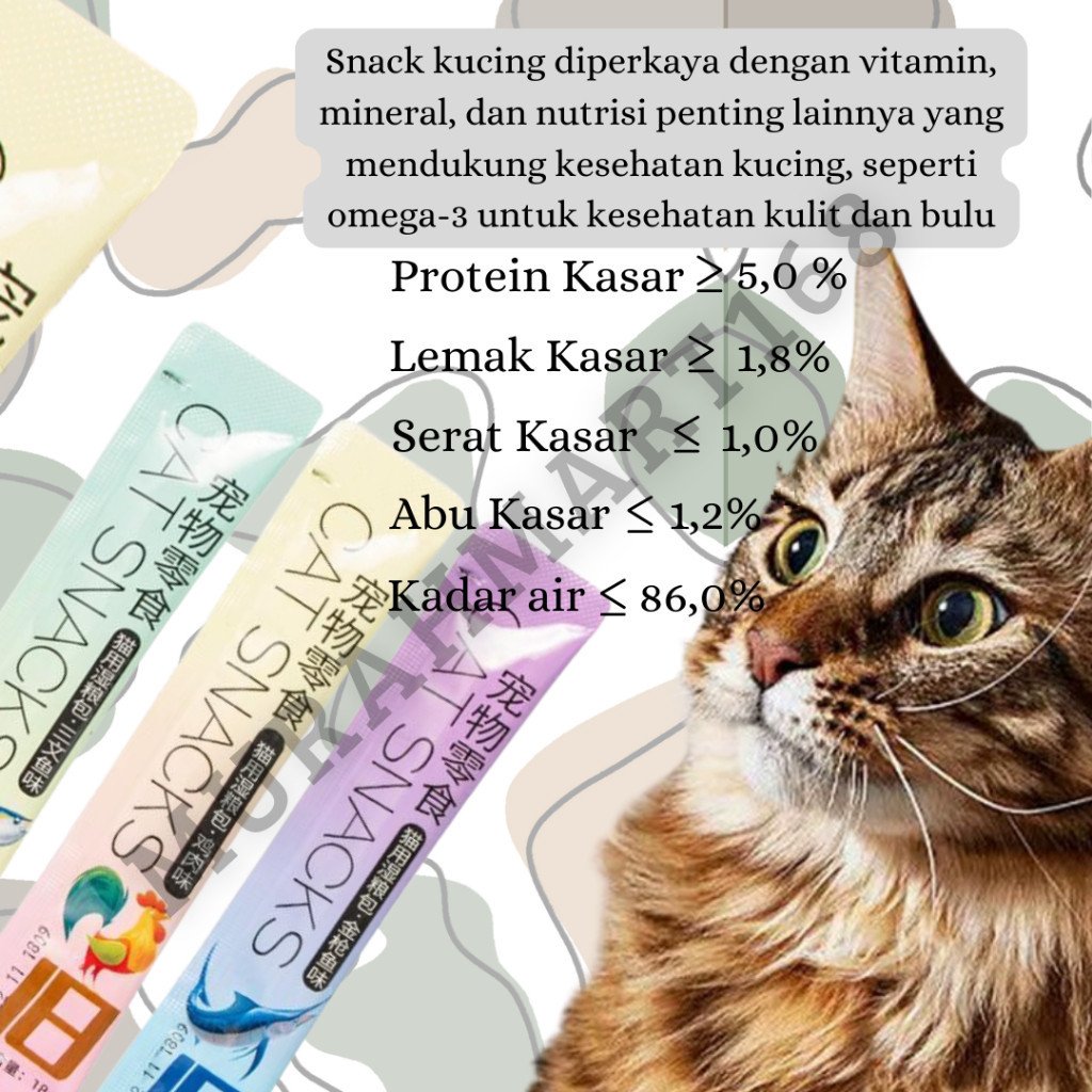 mix 500gr Cemilan Kucing Snack Kucing Snack Kucing Penggemuk Pet Strip Snack Makanan Kucing Basah Makanan Wet Cat Food Creamy Treats - Gambar 5