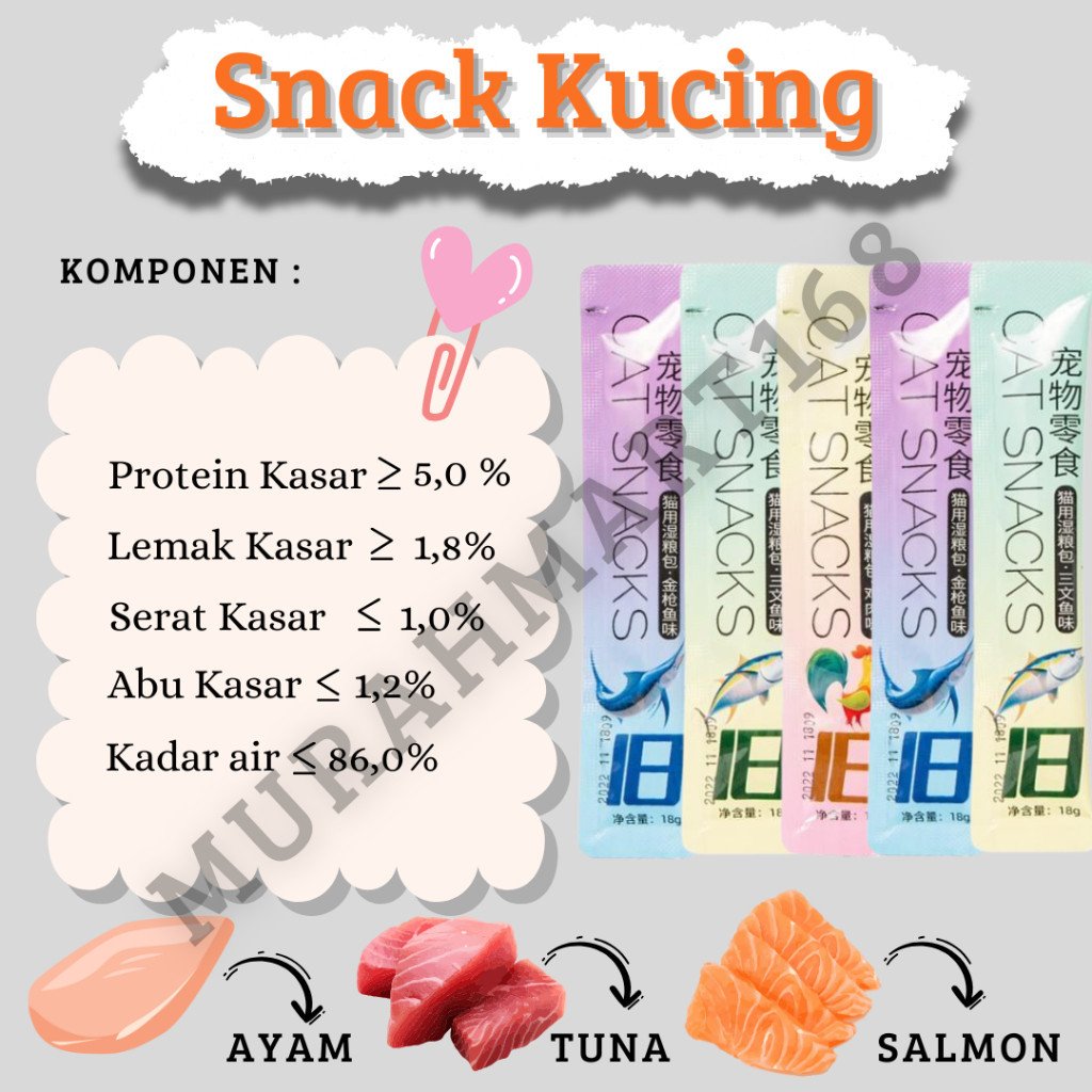 mix 500gr Cemilan Kucing Snack Kucing Snack Kucing Penggemuk Pet Strip Snack Makanan Kucing Basah Makanan Wet Cat Food Creamy Treats - Gambar 7