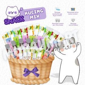 Snack Kucing Mix isi 50 pcs /Strip Kucing Kecil / Cemilan Kucing/ Snak Penggemukan Makanan