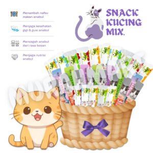 Snack Mix 75pcs Dan 100pcs/ Makanan Hewan Pemeliharaan/ Cemilan Kucing Mix