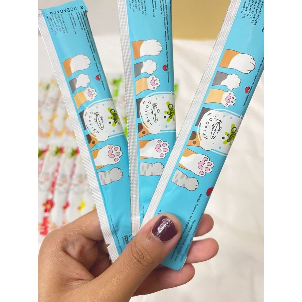 CHIYO MIX 20/30 Creamy Treats/ Pet Strip Snack Kucing Penggemuk/Pet Snack Kucing Premium/Snack Makanan Kucing Basah/ Makanan Wet Cat Food - Gambar 6