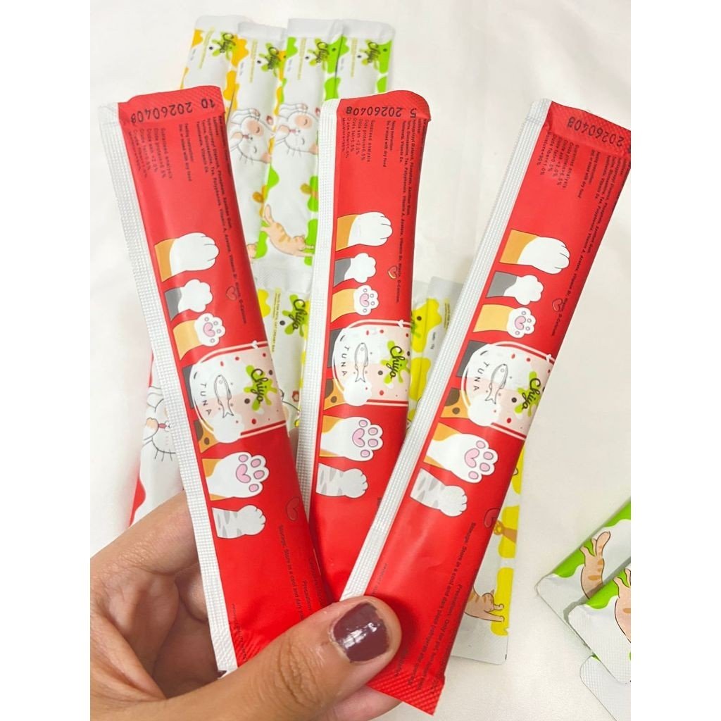 CHIYO MIX 20/30 Creamy Treats/ Pet Strip Snack Kucing Penggemuk/Pet Snack Kucing Premium/Snack Makanan Kucing Basah/ Makanan Wet Cat Food - Gambar 5