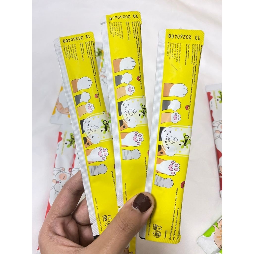 CHIYO MIX 20/30 Creamy Treats/ Pet Strip Snack Kucing Penggemuk/Pet Snack Kucing Premium/Snack Makanan Kucing Basah/ Makanan Wet Cat Food - Gambar 3