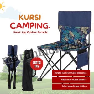 Kursi Lipat Kemah Camping Fishing Folding Chair Camping Keluarga Outdoor / Kursi Lipat L/XL/XXL