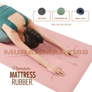 MATRAS YOGA PREMIUM/MATRAS MATT RUBBER CANTIK HIGH QUALITY / MATRAS OLAHRAGA YOGA