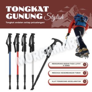 Tongkat Hiking Gunung/ Tongkat Hiking Trekking Pole/ Trekking Pole Tongkat Treking Gunung