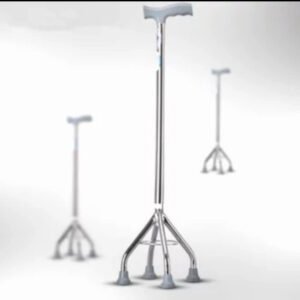 Tongkat Kaki 3/4 Alat Bantu Jalan Orang Tua Tongkat Medis Ringan, Kuat, Adjustable, Anti Slip