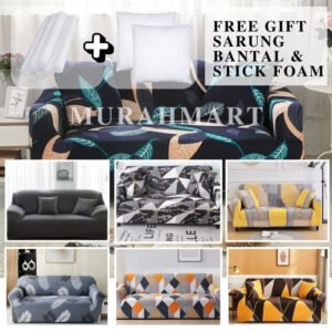 [GRATIS ONGKIR] Cover Sofa Sarung Sofa Elastic Elastis Pattern Motif Menarik/ Anti-Selip cover sofa bed 1/2/3/4 Seater penutup sofa Sarung Bantal Sofa