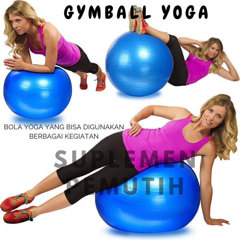 Gym Ball Alat Fitness Pilates Ball / Bola Fitness / Bola Yoga Diameter 55CM 65CM 75CM/Bola Ibu Hamil