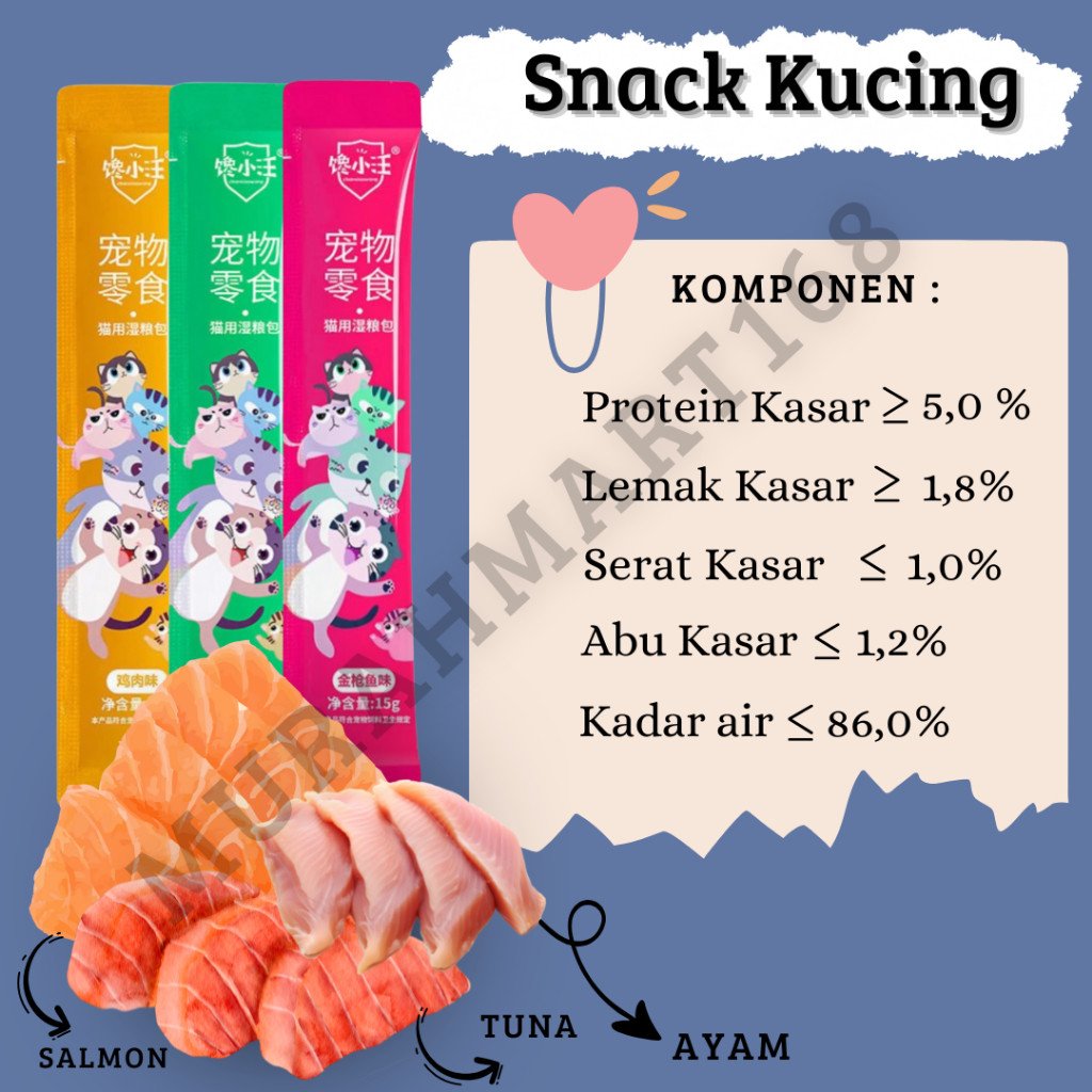 Snack Kucing Chiyo Hewan Peliharaan Cat Strip 16g/Strip Kucing Kecil Dan cemilan Kucing Besar Snack Pengemukan Makanan treats Kucing cod Pelengkapan kitten Hewan?Peliharaan - Gambar 8