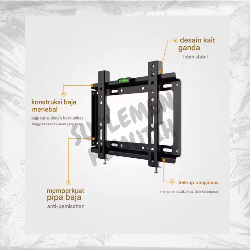 Bracket TV 15 Inchi -43 Inch/Cocok Semua Merk Tv /2 Arah Nunduk Dangak Universal Breket Briket Braket Bracket TV 32 40 43 24 14 - Gambar 3