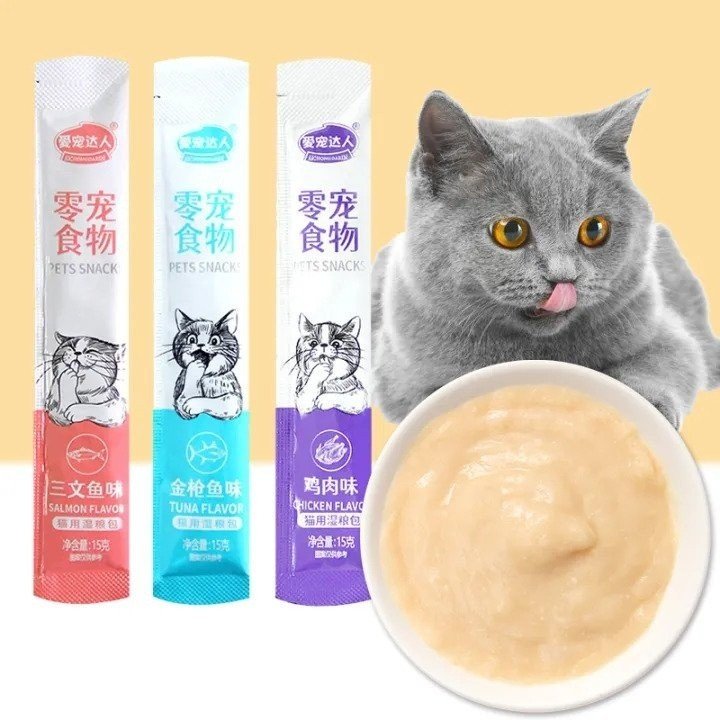 Chiyo Cemilan kucing/ Snack kucing 16gr/Hewan Peliharaan Cat Strip Snack makanan kucing / Cemilan Kucing - Gambar 5