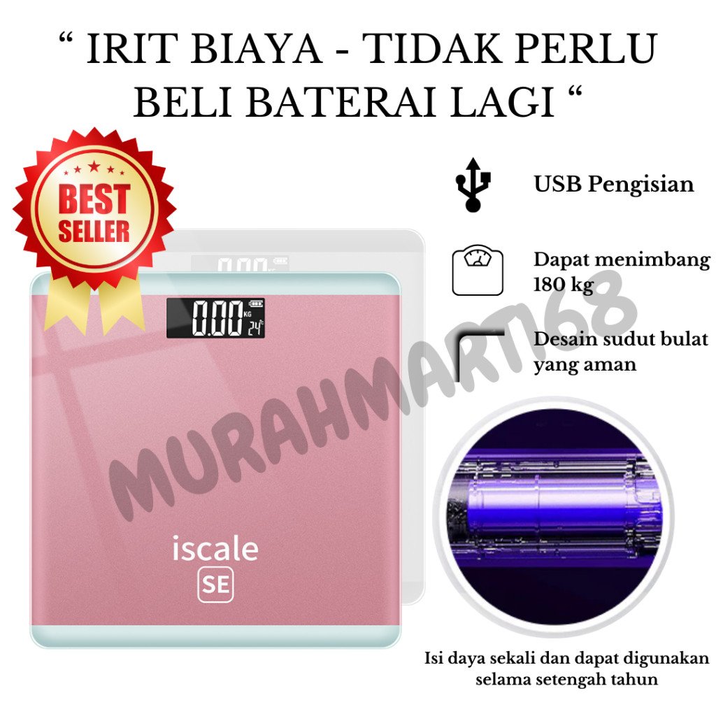 Timbangan Digital Lengkap! USB & FC/Timbangan Badan Digital Body Fat Monitor With APP Smart Weight Scale KK dengan Bluetooth - Gambar 4