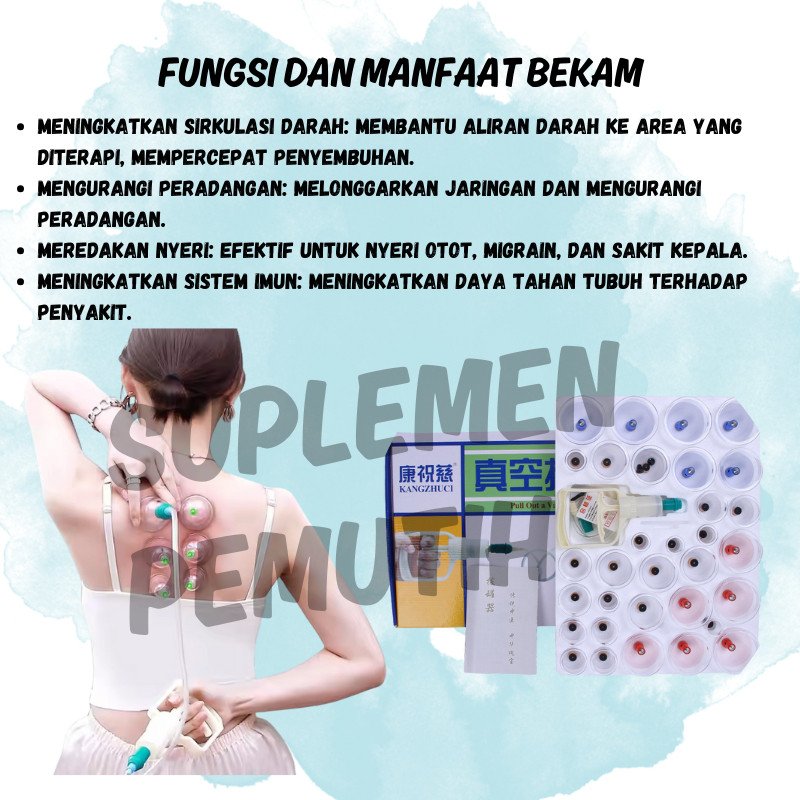 BEKAM PREMIUM 24 BEKAM BERKUALITAS !!! ALAT BEKAM ISI 24/Kop Bekam Untuk Terapi Kesehatan - Gambar 4