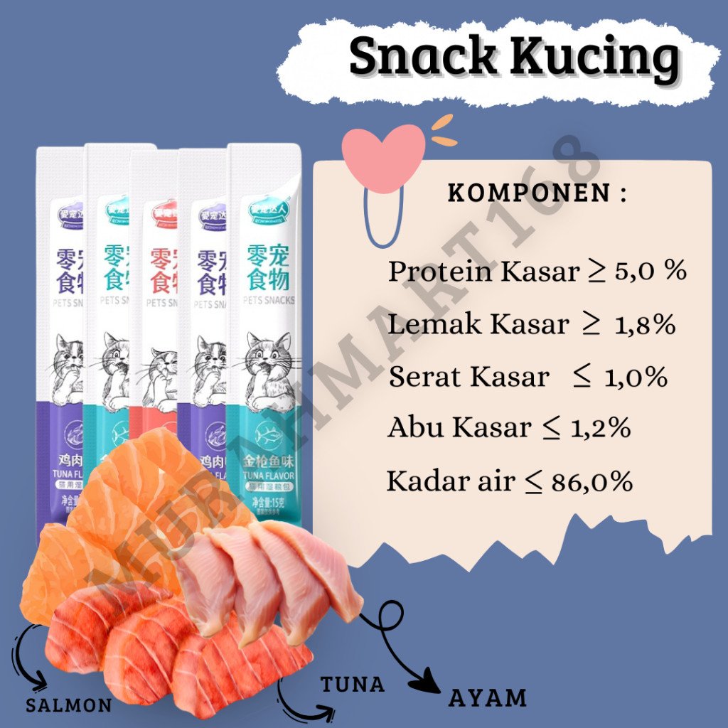 Chiyo Cemilan kucing/ Snack kucing 16gr/Hewan Peliharaan Cat Strip Snack makanan kucing / Cemilan Kucing - Gambar 7