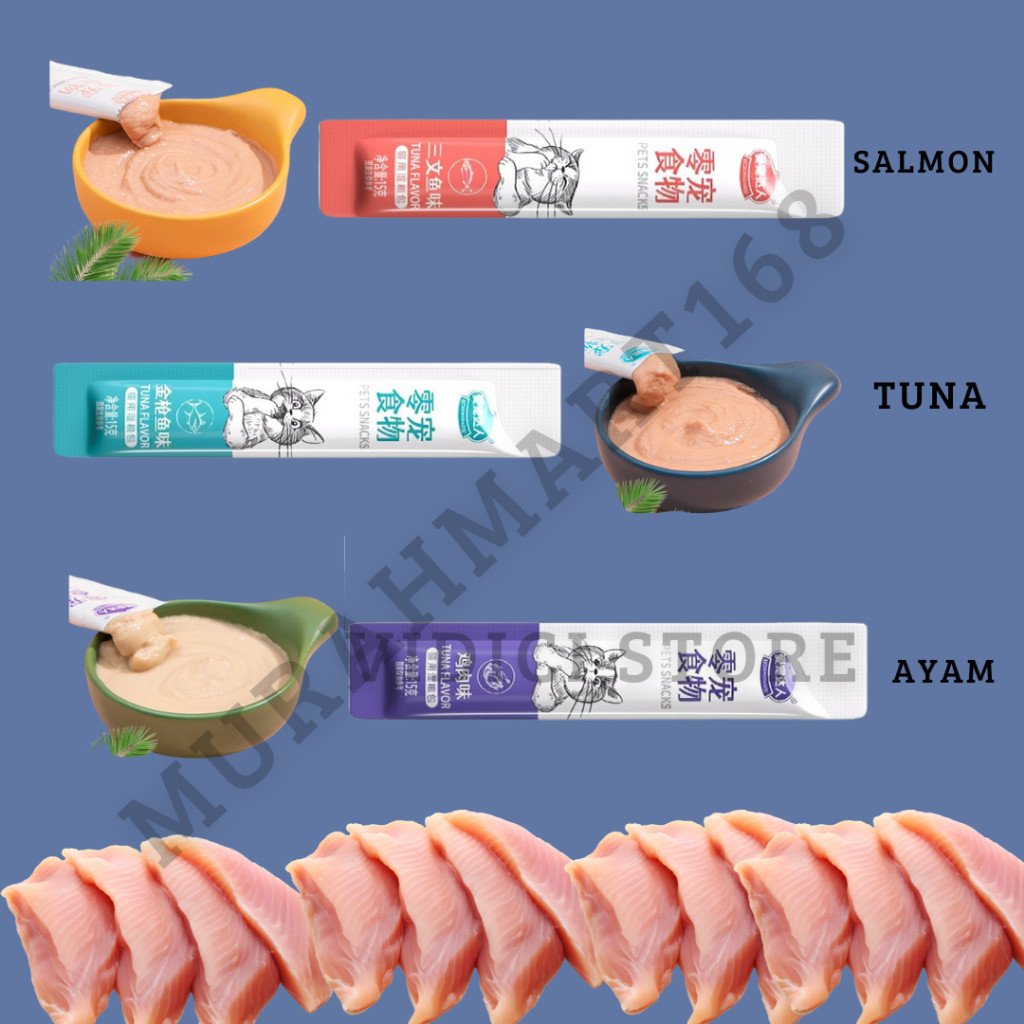 Chiyo Cemilan kucing/ Snack kucing 16gr/Hewan Peliharaan Cat Strip Snack makanan kucing / Cemilan Kucing - Gambar 6