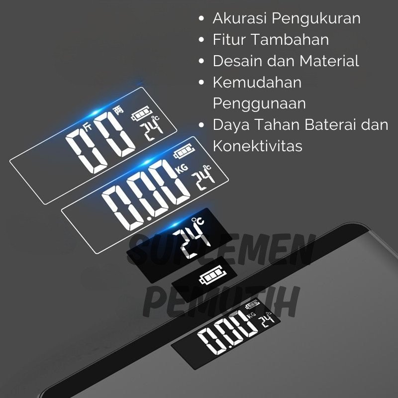 Timbangan Digital Lengkap! USB & FC/Timbangan Badan Digital Body Fat Monitor With APP Smart Weight Scale KK dengan Bluetooth - Gambar 7
