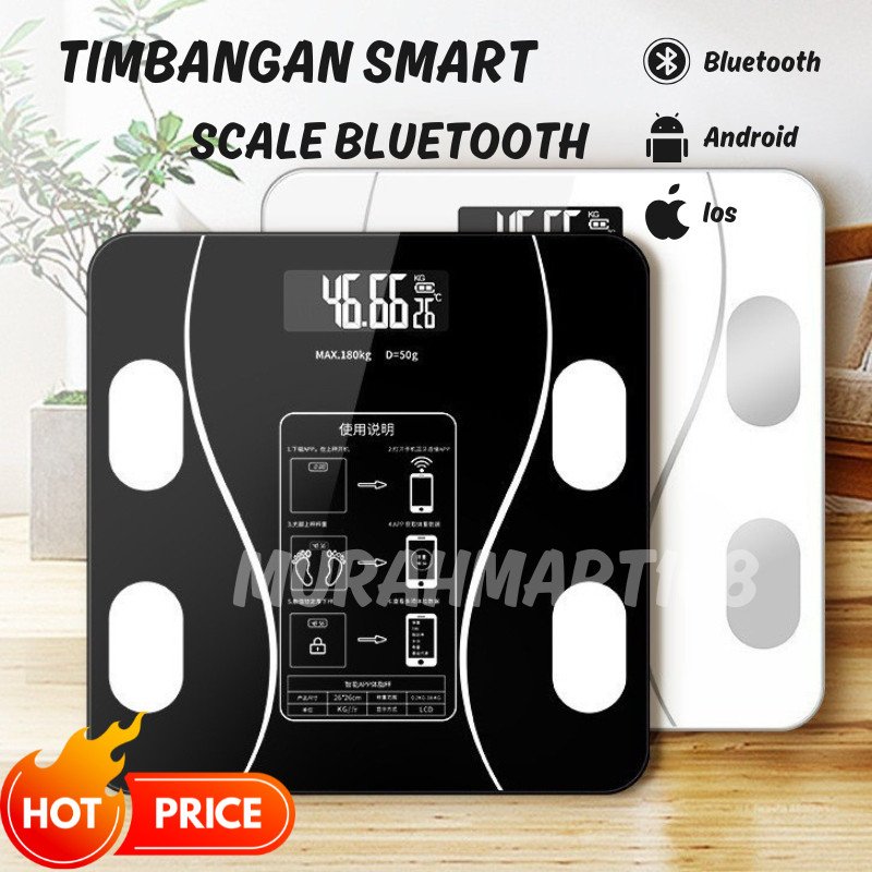 Timbangan FC Badan Digital Body Fat Monitor With APP Smart Weight Scale KK dengan Bluetooth - Gambar 4