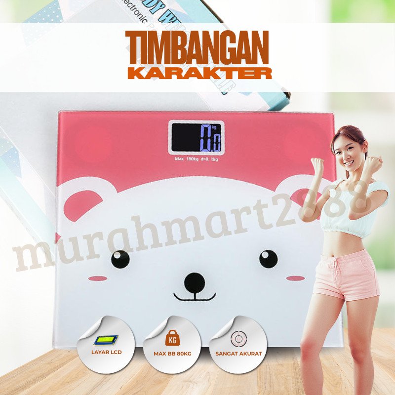 Timbangan Digital Lengkap! USB & FC/Timbangan Badan Digital Body Fat Monitor With APP Smart Weight Scale KK dengan Bluetooth