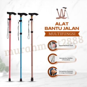 TERLENGKAP JENIS TONGKAT!! TONGKAT LIPAT/ALAT BANTU JALAN 1 KAKI/TONGKAT PORTABEL/TONGKAT 1 KAKI