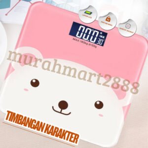 Timbangan Badan USB Digital/Timbangan Digital 180kg LED Indikator Kaca/ Timbangan USB