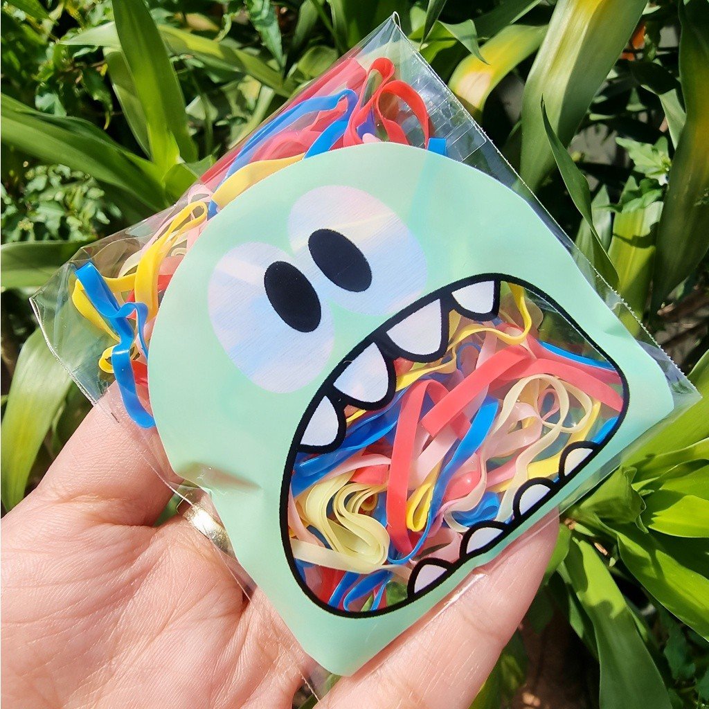 FREE ZIPPER POUCH!!! Karet Jepang/Ikat Rambut/Karet Rambut Elastis - Gambar 5