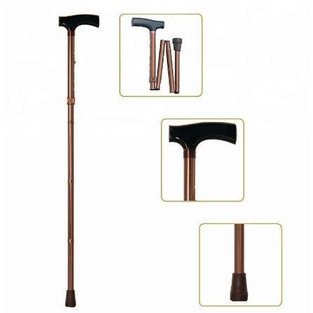 Tongkat Kaki 3/4 Alat Bantu Jalan Orang Tua Tongkat Medis Ringan, Kuat, Adjustable, Anti Slip - Gambar 8