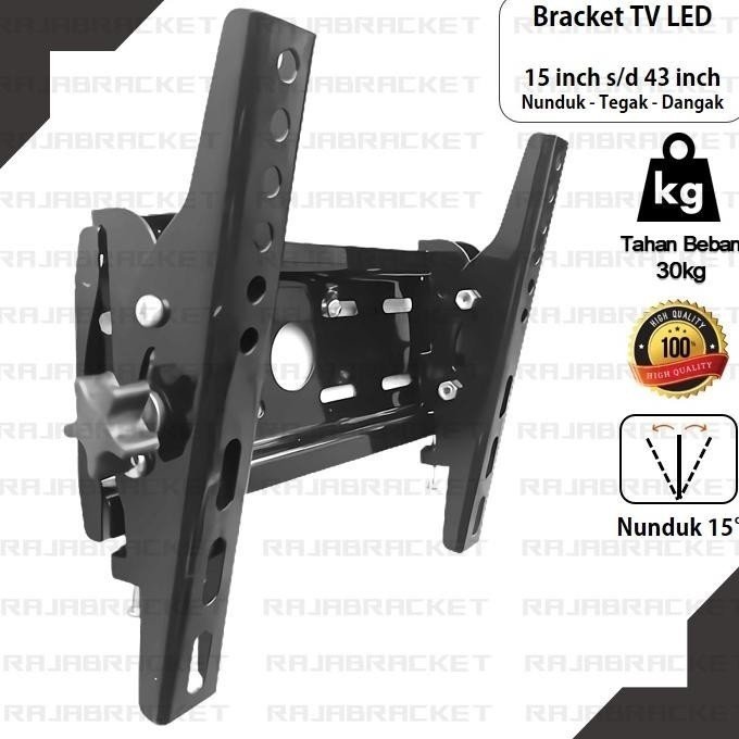 Bracket TV 15 Inchi -43 Inch/Cocok Semua Merk Tv /2 Arah Nunduk Dangak Universal Breket Briket Braket Bracket TV 32 40 43 24 14