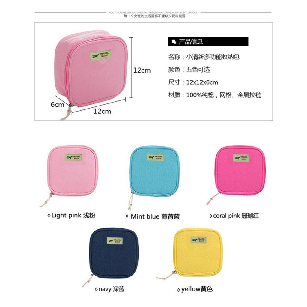COSMETIC POUCH/ MAKE UP POUCH/ POUCH SERBAGUNA/ TAS MAKE UP - Gambar 2