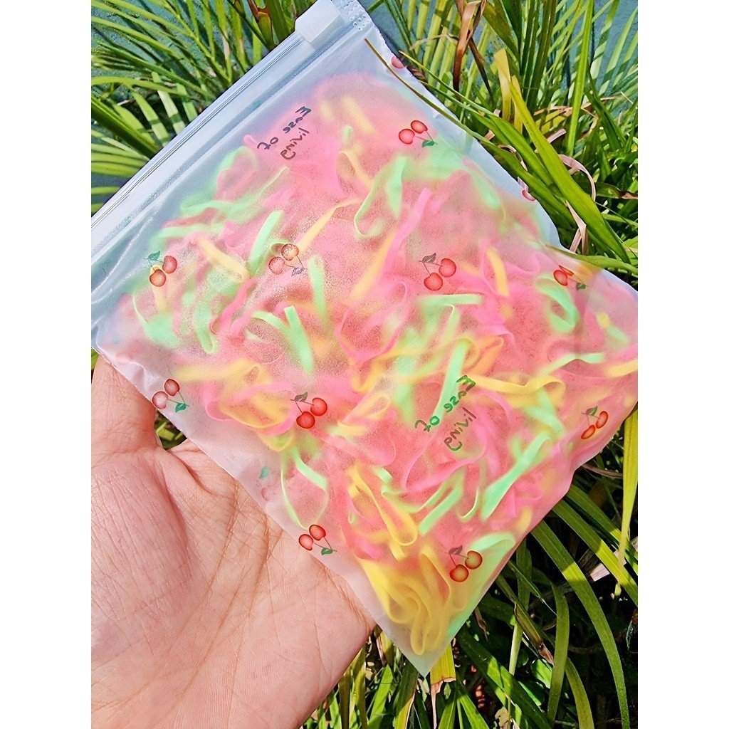 FREE ZIPPER POUCH!!! Karet Jepang/Ikat Rambut/Karet Rambut Elastis - Gambar 4