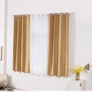 CUCI GUDANG!!! Tirai Blackout Golden Pintu Dan Jendela Anti Cahaya Polos Dan Motif Ukuran 200cm/ Gorden Blackout Anti Cahaya/ Gorden Impor Bahan Tebal Origina Berkualitas