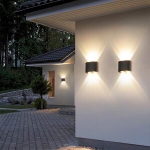 LAMPU TAMAN LED 2 ARAH/ Lampu Dinding Taman Outdoor COB/ LED Wall Light Minimalis 2W 3W 4W 6W