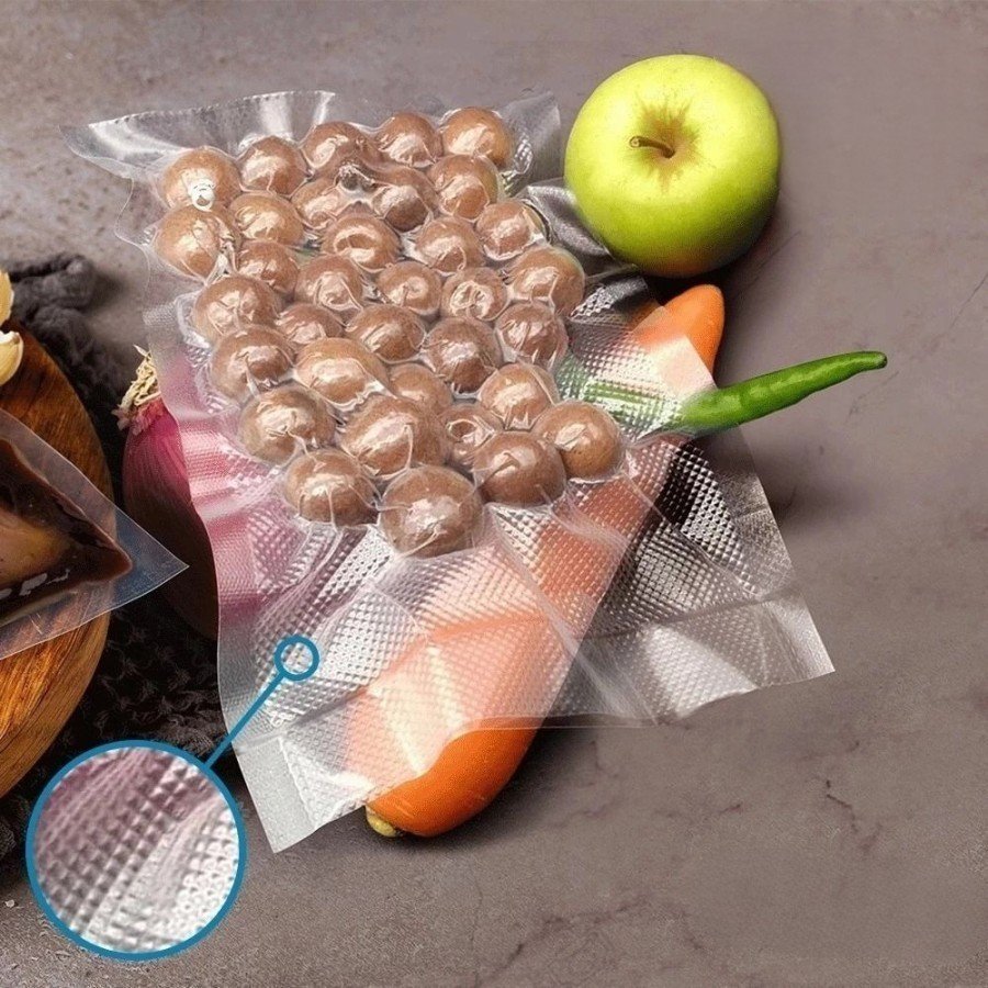 Plastik Makanan / Vacum sealer makanan / Vacum Makanan Polos dan Bertekstur / Kemasan Makanan - Gambar 9