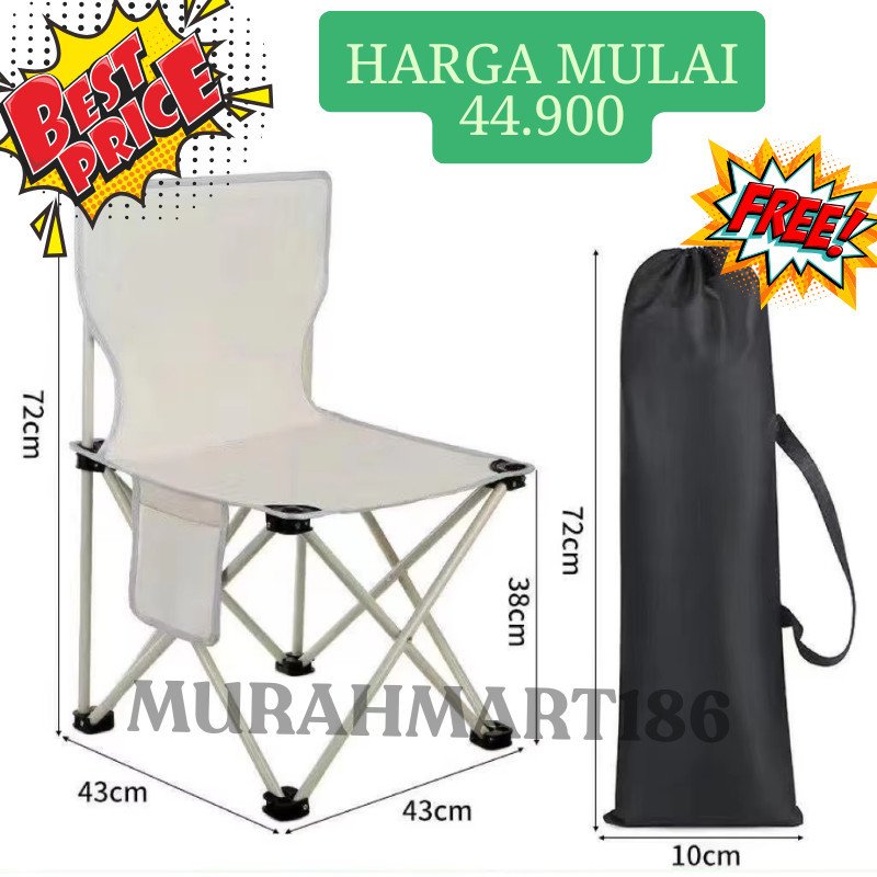 Kursi Lipat Ukuran L Outdoor Serbaguna Kursi Lipat Camping Portable Bangku Lipat Ukuran L - Gambar 2