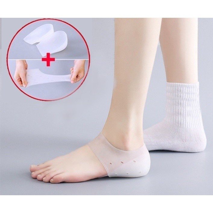 MODEL BARU !!!! Insole Silikon Peninggi Badan Lepas Pasang/ Silikon Peninggi Badan Secara Natural Dan Alami/ Bantalan Kaki Gel silicone - Gambar 4