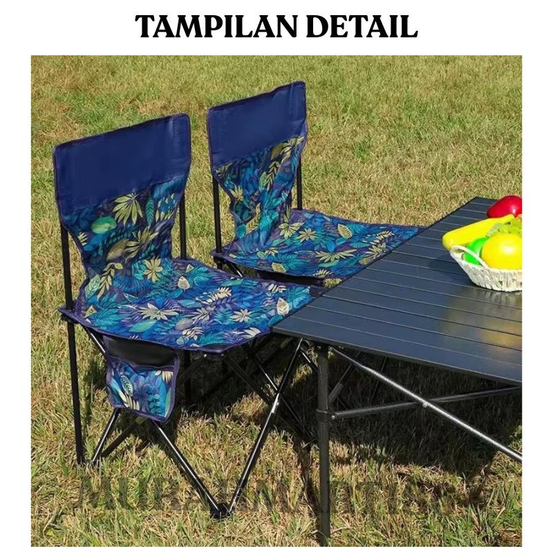 Kursi Lipat Ukuran L Outdoor Serbaguna Kursi Lipat Camping Portable Bangku Lipat Ukuran L - Gambar 3