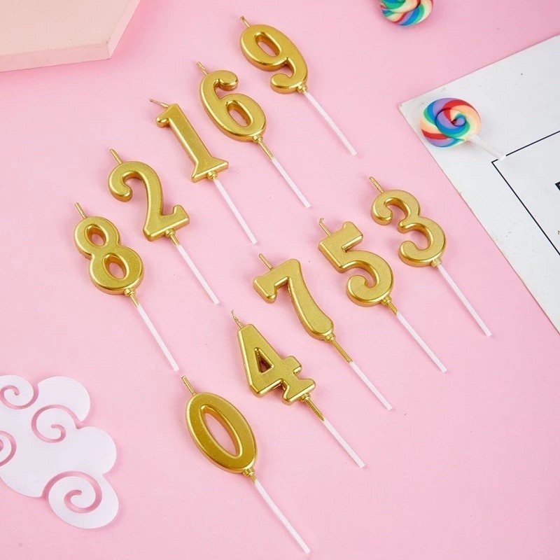 Lilin Angka Elegant/Birthday Candle Number/Lilin Ulang Tahun