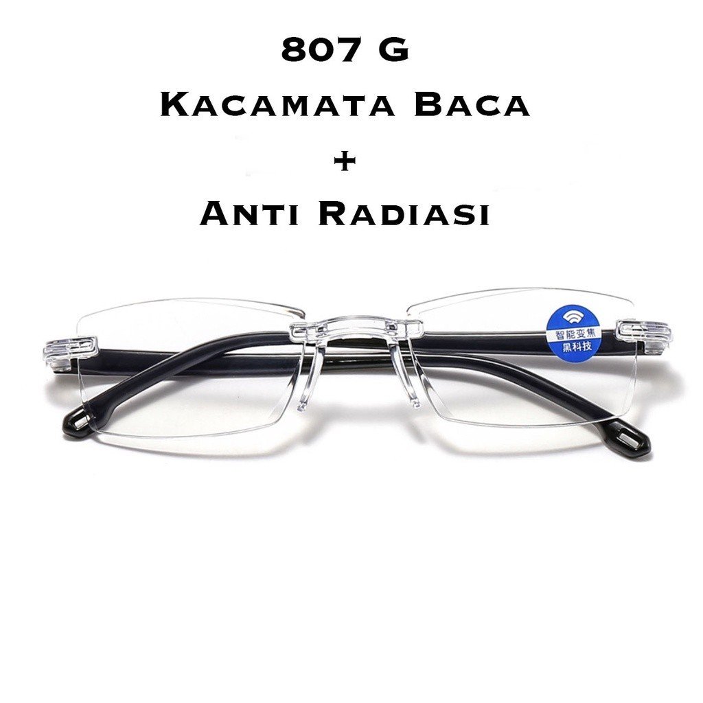 Kaca mata anti radiasi/Kacamata Pria Wanita Reading Glasses 807GKacamata Baca Focus Lensa Universal