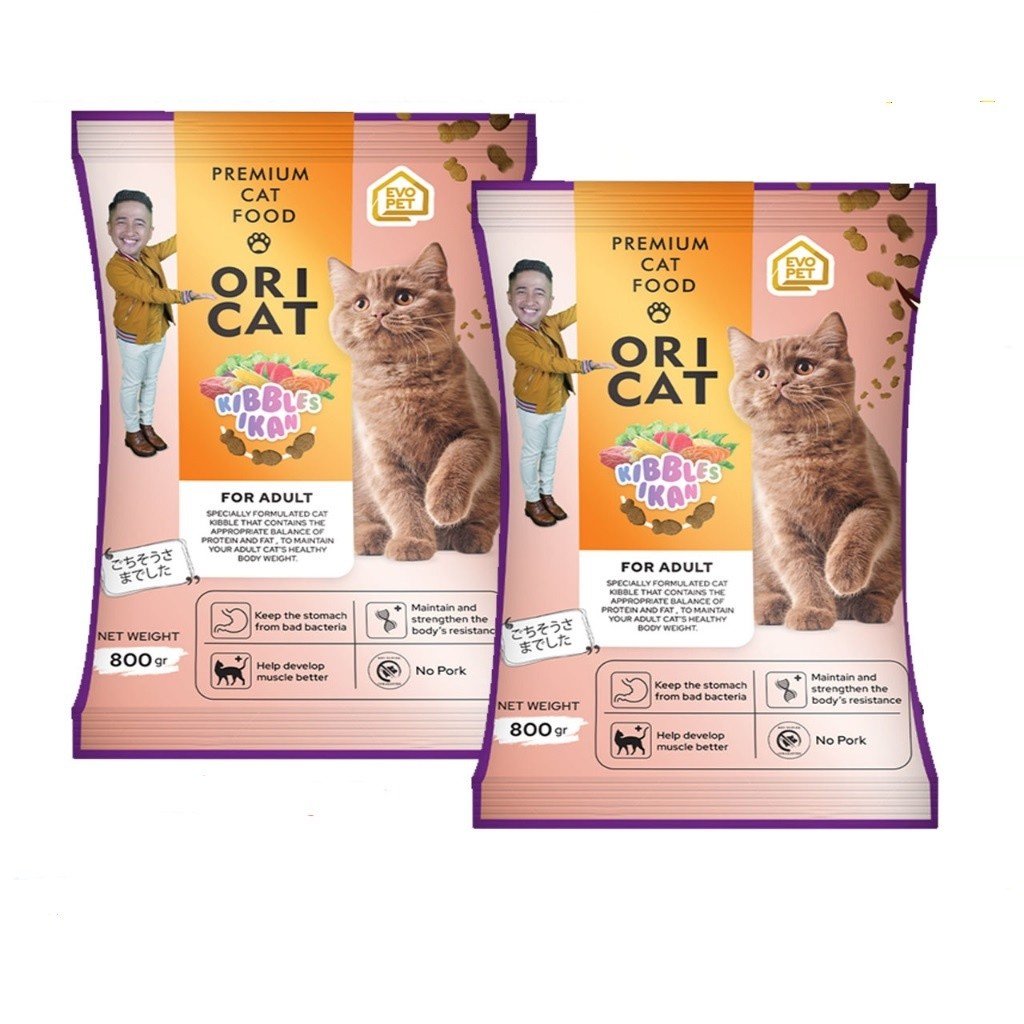 Makanan Kucing Kering berat 800gr, Snack Kucing Basah 1KG dan 500GR / MAKANAN KUCING ADULT PREMIUM CAT FOOD BERAT 800GR - Gambar 2