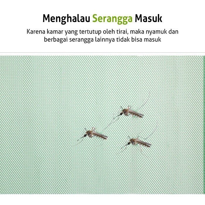 Tirai Pintu Anti Nyamuk / Tirai Gorden Anti Nyamuk / Tirai Pintu Anti Nyamuk - Gambar 7