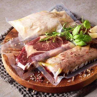 10 Pcs Plastik Vacum makanan sealer / vacum Makanan Plastik Vacum Makanan Polos dan Bertekstur - Gambar 2