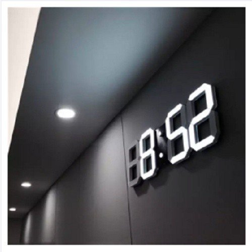 Jam Dinding Digital Alarm 3D Bisa Cek Suhu Temperatur ACCESSGO LED DIGITAL CLOCK Jam Meja Dinding Estetik - Gambar 3