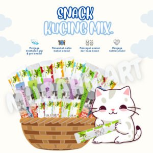 Street feeding Snack Kucing 2kg Mix Murah Berkualitas Tinggi dan Berlimpah untuk Penggemukan Kucing
