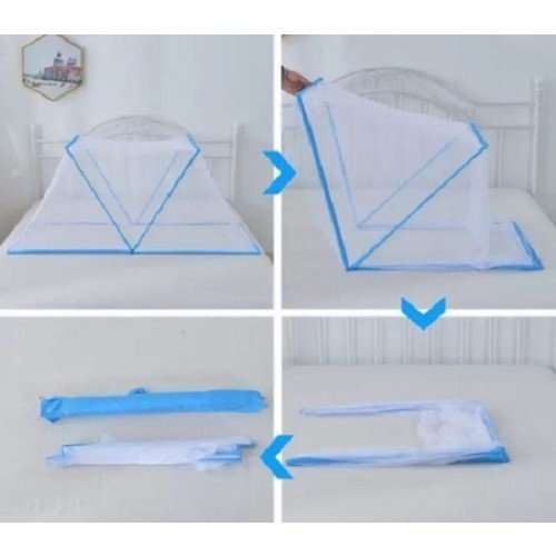 Kelambu Tudung Kotak Lipat 135x190 cm 160 x 190cm 180x190cm 80 x 190cm 100 x 190cm/Kelambu Kotak - Gambar 2