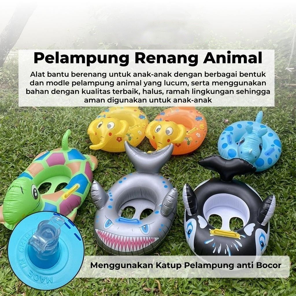 Pelampung Ban Renang Anak Karakter / Ban Pelampung Ring Safety Baby Boat - Gambar 2