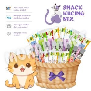 Snack Mix 75pcs Dan 100pcs/ Makanan Hewan Pemeliharaan/ Cemilan Kucing Mix